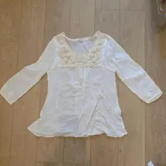 アースミュージック＆エコロジー ブラウス アイボリー