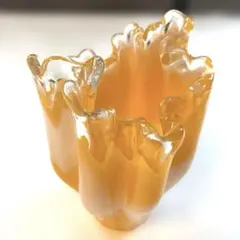 昭和レトロ　花瓶　フラワー　ホワイト　イエロー