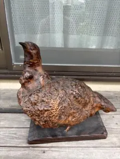 木製 鳥の彫刻