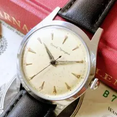 #4043【シックお洒落】メンズ 腕時計 ジラール・ぺルゴ 動作品 手巻き レアのサムネイル