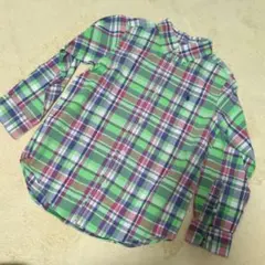 ★ラルフ・ローレン★ポロ チェック柄 ボタンダウン長袖シャツ　サイズ７