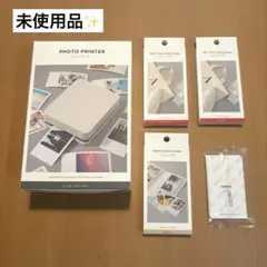 【訳アリ未使用品】3coins フォトプリンター 印刷用紙　おまけ付き