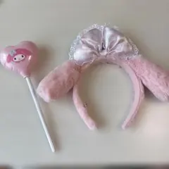 サンリオ ピンクウサ耳カチューシャセット