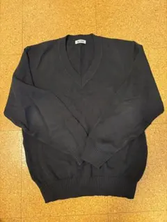 jacowa ネイビー Vネックセーター Mサイズ