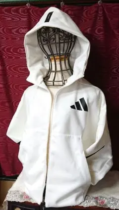 美品adidas Z.N.E. フルジップパーカー ホワイト