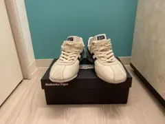 Onitsuka Tiger レトロスタイル スニーカー アイボリー/ネイビー