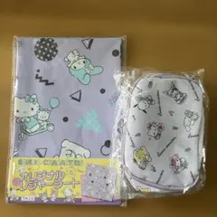 【新品】サンリオキャラクターズ オリジナルレジャーシート&バニティポーチのサムネイル