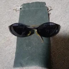 【ヴィンテージGUCCI 】オーバル　バイカラーサングラス