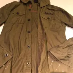 ペインティング ペイント ミリタリージャケット X-girl サイズ1（S、M）