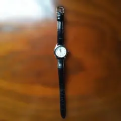 SEIKO 腕時計 クォーツ ブラックレザー