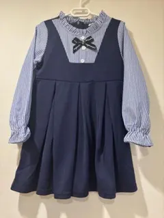 卒園式 入園式 結婚式 ブラウス ワンピース リボン 子供服 子ども服 140