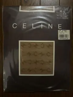 CELINE ロゴデザイン ストッキング M-L