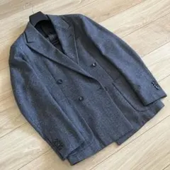 【極美品】Caruso butterfly ダブルジャケット チャコール 44