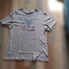 GAP 半袖 Tシャツ USAプリント グレー XL
