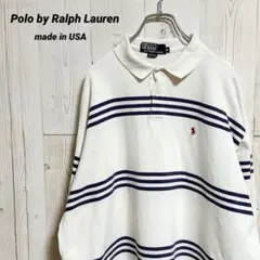 90s USA製 Polo by Ralph Laurenラガーシャツ ボーダー
