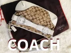 COACH コーチ ハンプトンズ シグネチャー2WAYショルダー・ハンドバッグ