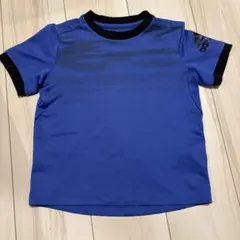 adidas キッズ Tシャツ ブルー スポーツウェア 120センチ