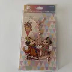 東京ディズニーランド　バケーションパッケージ　40周年ガーランドバッグチャーム