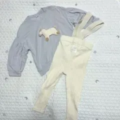 【新品】Cottoli 馬の刺繍 トレーナーとパンツセット　男女兼用