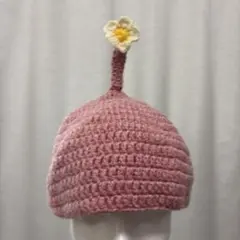 ピンクのピクミン風帽子