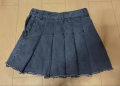 デニム プリーツミニスカートのサムネイル