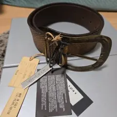 未使用　POST&CO　レザーベルト　イタリア製