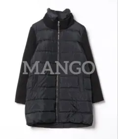 MANGO ブラック 中綿コート Sサイズのサムネイル