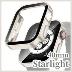 軽量 40mm 耐衝撃 キズ防止 防水 アップルウォッチ カバー ゴールド