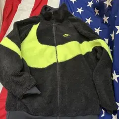 【未着用】NIKE　ナイキ　リバーシブルボアジャケット　黒色　XXLサイズ