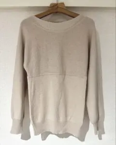 アメリカンラグシー アンゴラ混ニット セーター ベージュ ボタン