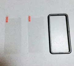 iphone xs ガラス保護フィルム【2 枚セット】 ガイド枠付き