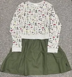 【新品】Noeil aime BeBe 花柄ワンピース 14 0cm