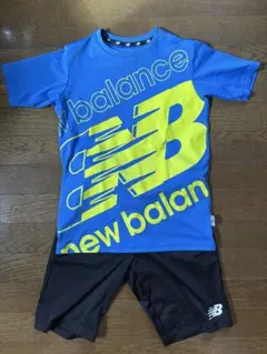 ニューバランス 半袖Tシャツ ハーフパンツ 上下セット ジュニア 140cm