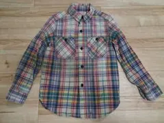 DENIM DUNGAREE チェック柄長袖シャツ Mサイズ