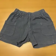 グレー ポケット付きショートパンツ 80