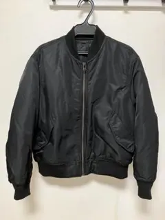 美品 ユニクロ MA-1ブルゾン ブラック サイズS