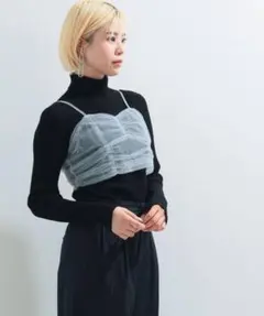 Ray BEAMS チュールギャザービスチェ　ビームスのサムネイル