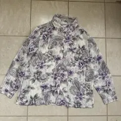 BonWorth 花柄 ペイズリー ストライプ 長袖シャツ