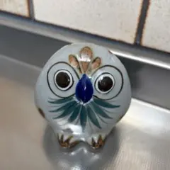 メキシコ製 民芸品　フクロウ　置物