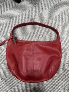 ⭐極美品⭐COACH ハーフムーン ショルダーバッグ レザー 赤 - メルカリ