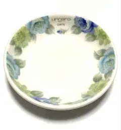 『ウンガロ（Ungaro Paris）MAEBATA』青いバラ柄小皿5枚セット