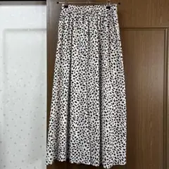 INGNI イング　レディース フレア ロングスカート ダルメシアン柄