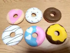 フェルトドーナツ 6個セット ハンドメイドのサムネイル