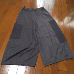 ジェニーギャルソン グレー ワイドパンツ サイドポケット付き