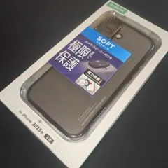 iPhone17用 ソフトケース メタリックブラック　ELECOMのサムネイル