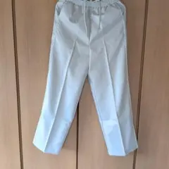 ホワイト ストレートレッグパンツ