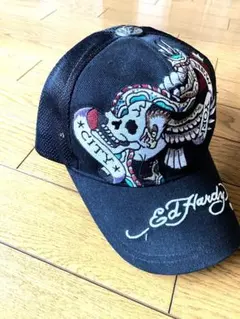 Ed Hardy エドハーディー Y2K スカル ドラゴン刺繍　メッシュキャップのサムネイル