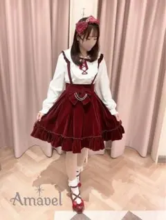 Amavel Strawberry Farm ブラウス ジャンスカ 2点セット - メルカリ