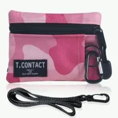 パスケース　定期入れ　小銭入れ ストラップ付き 学生 財布 ピンク