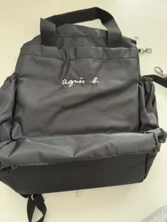 新品未使用✨アニエスべー ブラック マザーバッグ 多機能 おむつ替え